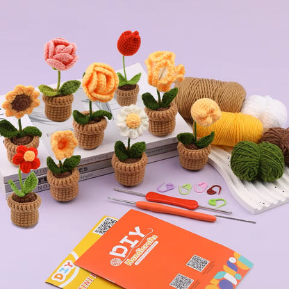 Crochet Flower Kit - Beginner